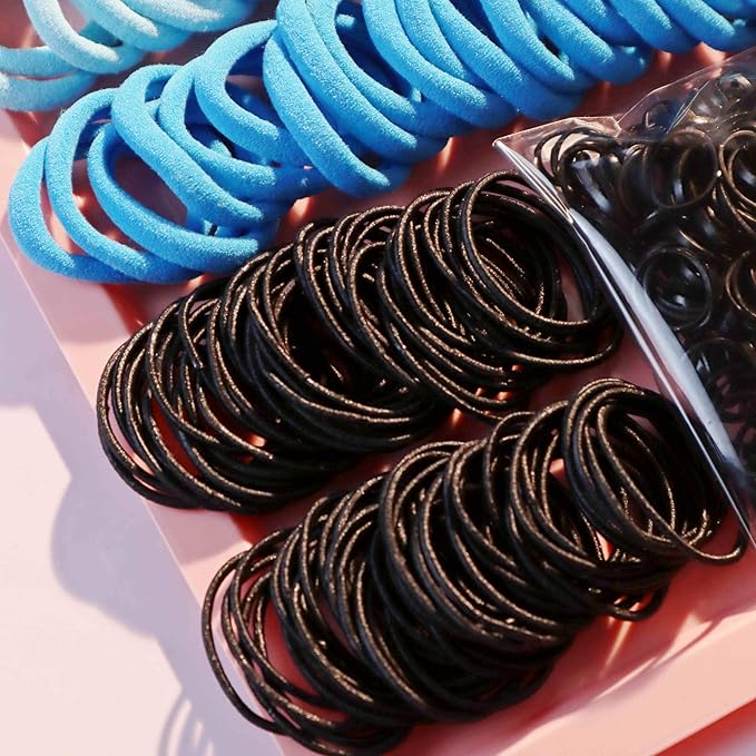 YANRONG 755PCS Hair Accessories for Woman Set Seamless Ponytail Holders Variety Hair Scrunchies Hair Bands Scrunchy Hair Ties For Thick and Curly (755PCS (Treasure Blue))