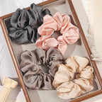 Hair Scrunchies for Women - Hair Ties No Damage Both for Thick Hair or Thin Hair Curl Hair No Crease Scrunchies Ponytail Holder No Hurt Your Hair