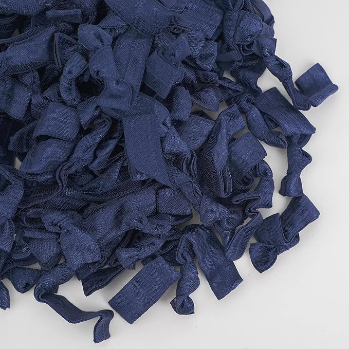 MEEDEE Pack Navy Blue Women's Hair Accessories: Soft Elastic Ribbon Ties, No Crease, No Damage Pony Tails, Ouchless Yoga Bracelets