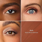 Thrive Causemetics Brilliant Eye Brightener Eyeshadow Stick Bundle for Blue Eyes, 3 Shades, Waterproof & Crease Proof Cream to Powder Long Lasting Formula, 3 Shadow Sticks & Confetti Makeup Bag