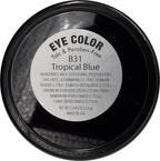 Tropical Classic Blue Shimmering Pressed Powder Single Vegan Eyeshadow; Talc, Paraben & Cruelty Free