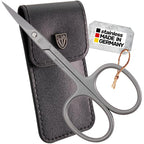 3 Swords Germany - brand quality STAINLESS STEEL INOX STRAIGHT CUTICLE SCISSORS (1 PIECE) with case for manicure pedicure - nail care by 3 Swords - Made in Germany