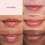 Burt's Bees Lip Tint Balm Stocking Stuffers Gifts, Long Lasting 2 in 1 Duo Tinted Balm Formula, Color Infused with Hydrating Shea Butter for a Natural Looking Buildable Finish, Red Dahlia (2-Pack)