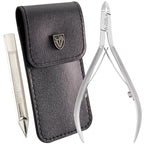 3 Swords Germany – brand quality stainless CUTICLE SKIN NIPPERS - REMOVER - CUTTER manicure pedicure grooming for professional fingernail & toenail care by 3 Swords