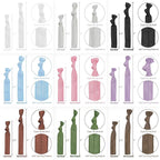 MEEDEE Rainbow Elastic Hair Ties, 100 Pack No-Crease Soft Ribbon Hair Accessories for Women, Knotted Ouchless Ponytail Holders, Yoga & Workout Styling, Versatile as Elastic Bracelets