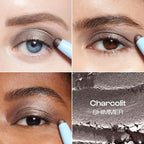 ALLEYOOP 11th Hour Cream Eye Shadow Sticks - Charcolit (Shimmer) - Award-winning Eyeshadow Stick - Smudge-Proof and Crease Proof for Over 11 Hours - Easy-To-Apply and Compact for Travel, 0.05 Oz