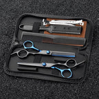 Hair Scissors Thinning Shears Set, Fcysy Professional Hair Cutting Scissor Kit Texturizing Shears Set, Barber Scissors Kit with Hairdresser Haircut Layering Shears