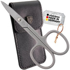 3 Swords Germany - brand quality STAINLESS STEEL INOX CURVED NAIL SCISSORS (1 PIECE) with case for manicure pedicure - nail care by 3 Swords - Made in Germany