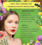 Lipalene HoneyLuxe - 100% Natural Lip & Cuticle Scrub - Hypoallergenic (Original) (2 oz, Original (Unscented))