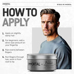Immortal NYC Hair Styling Cream Pomade Platinum Edition - Mens Water Based, No Residue Hair Balm - All Natural Pomade -Strong Firm Hold - Gel for All Hair Types