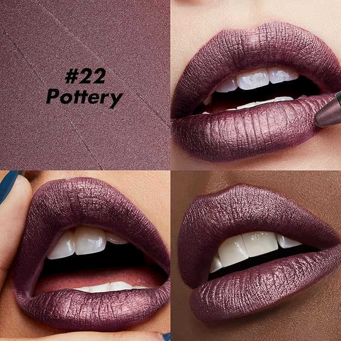 FOCALLURE Ultra Chic Lipstick,Rich Vitamin E Lip Crayon,Lightweight Color without Drying or Fading,Long Lasting Lips Makeup,#22 Pottery
