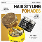 Immortal NYC One In A Million Hair Styling Product - 8 out of 9 Holding Ability, High Shine - All Natural Water-Based Formula for Men, No Residue, Suitable for All Hair Types