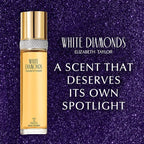 Elizabeth Taylor White Diamonds Eau de Toilette Set for Women, Moisturizing Body Shower Gel, Body Cream, Floral Scent, Spray Spray, Women's Fragrance, Based on Invigorating Notes