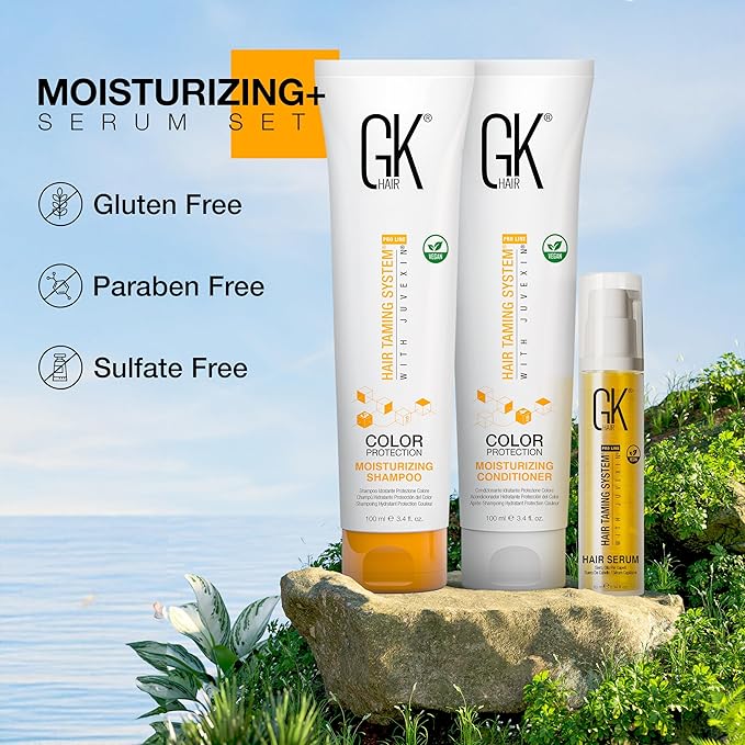 GK HAIR Global Keratin Moisturizing Shampoo and Conditioner Sets (MOISDUO100+S10)