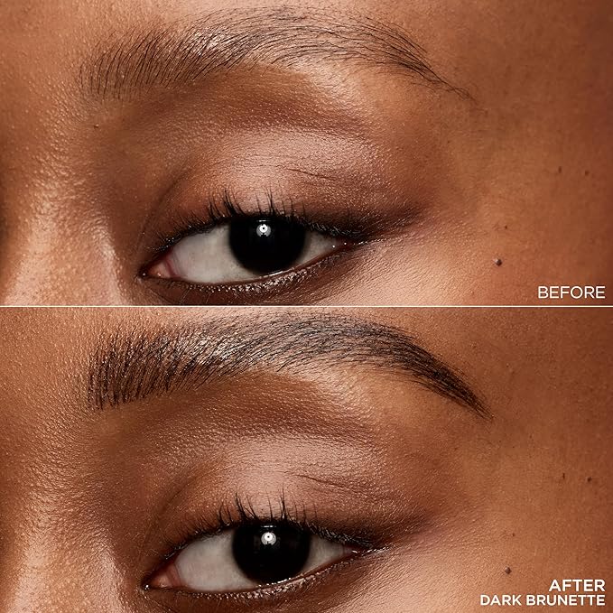 L'Oreal Paris Faux Brow, Hair-Like, Filling Eyebrow Pen with Double-Brush Tip, Fast & Precise Eyebrow Makeup, Dark Brunette, 0.04 Fl Oz