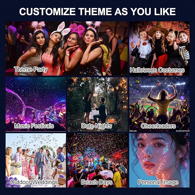 Body Glitter Spray, Glitter Spray for Hair Clothes and Body, Holographic Silver Glitter Hairspray for Grils – Festival, Rave, Prom, Stage, Nightclub, Cosplay Party Makeup 60ML