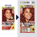 Garnier Hair Color Nutrisse Ultra Color Nourishing Creme, RC1 Medium Intense Copper Red (Terracotta Chili) Permanent Hair Dye, 2 Count (Packaging May Vary)