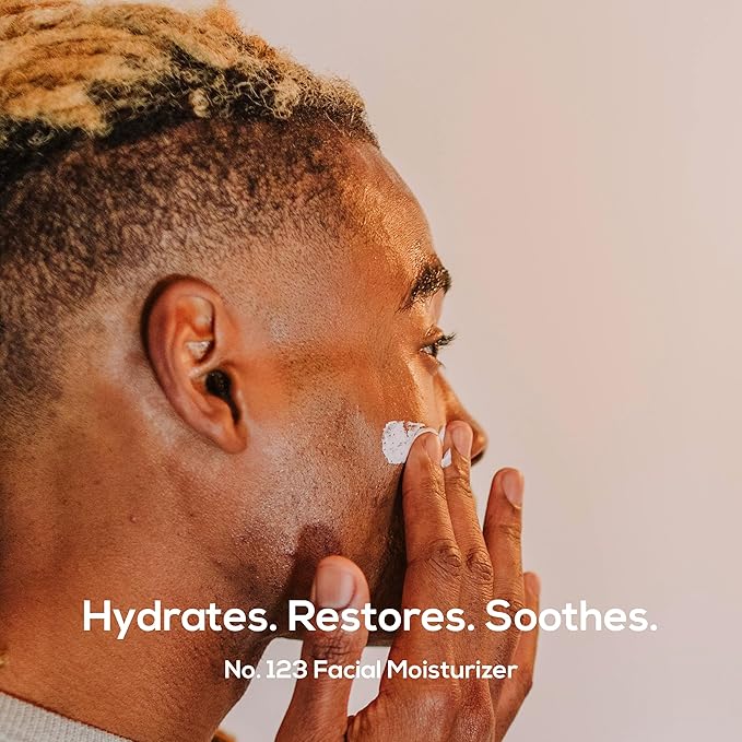 MARLOWE. No.123 Men’s Facial Moisturizer, Lightweight Daily Lotion with Aloe Vera & Green Tea for Soft, Hydrated Skin, Fresh Aloe Citron Scent, Holiday Grooming Gift for Men, 6 fl oz