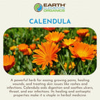 Calendula Oil with Sunflower Oil, Herbal Care for Chapped or Damaged Skin, Organic Skincare for All Skin Types - 1 fl oz