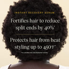 JVN Complete Instant Recovery Hair Serum, 3.4 Fl Oz, Frizz Fighting, Heat Protectant, Hair Smoothing Cream Strengthens & Repairs Damage, Silicone Free