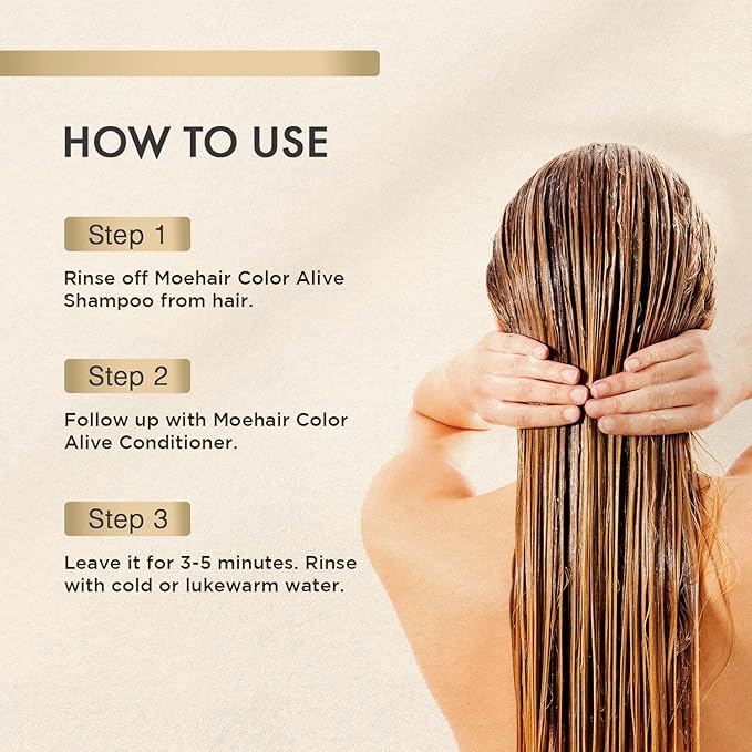 MOEHAIR Color Alive Conditioner | Hydrating & Nourishing | For Color Treated Hair | Paraben & Sulfate Free | Reduces Scalp Dryness | Softens & Detangles (32 Fl. Oz)