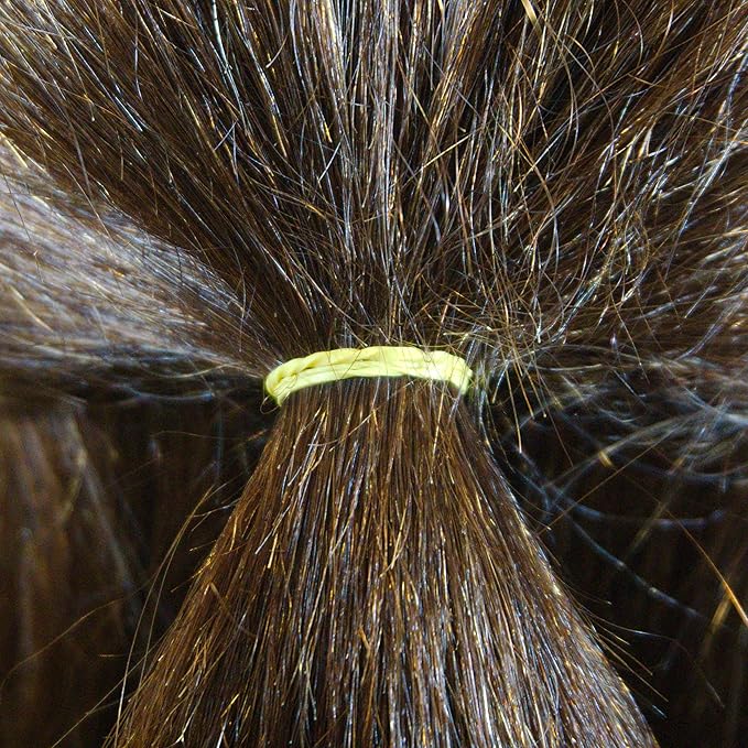 Amelia | 500, 1/2in, Brights Neon Mix, Elastic Rubber Band Pony Tail Holders | Made in USA | Hair Ties for Ponytails, Braids, Twists, Dreadlocks | Styling Accessories for Women, Men and Girls