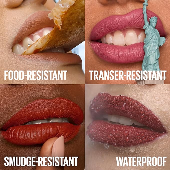 Maybelline SuperStay Matte Ink Liquid Lipstick, Long Lasting High Impact Color, Up to 16H Wear, Thrill Seeker (Matte Black Lipstick)