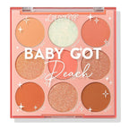 ColourPop Baby Got Peach Eyeshadow Palette - Orange & Coral Shadows with Metallic, Matte and Glitter Finishes - High-Pigment Eye Makeup with a Long-Wearing Formula (0.3 oz)