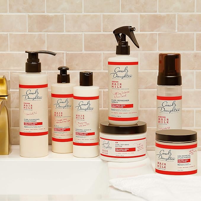 Carol's Daughter Hair Milk Curl Refresher Spray for Coils and Waves, with Agave, Sweet Almond and Wheat Protein, 10 fl oz