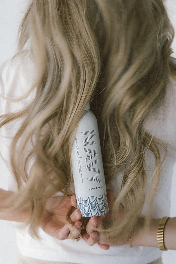 NAVY HAIR CARE Dry Texture Hair Spray | Adds Instant Volume & Fullness | A Lightweight Flexible Hold Styling Spray for Fine Hair | Non-Sticky Formula with Sunflower Oil | 7 oz