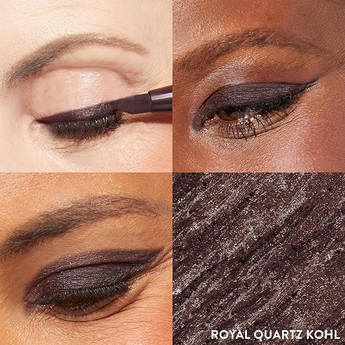 LAURA GELLER NEW YORK Kajal Longwear Kohl Eyeliner Pencil - Royal Quartz - Caffeine and Vitamin E - Smooth & Blendable Liner - Built-In Sharpener