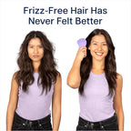 Crave Naturals Glide Thru Hair Brush - Detangler Brush for Curly, Straight, Wet or Dry Hair - Gentle Detangling Brushes for Adults, Kids, Toddlers - Hair Accessories for Women, 7.5x3 - Purple