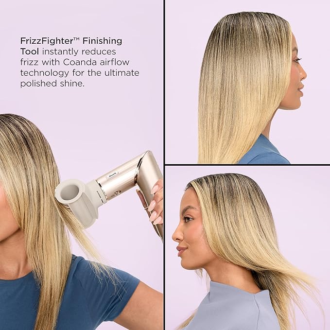 Shark HD435 FlexStyle Air Styling & Drying System, Powerful Hair Blow Dryer & Multi-Styler with Auto-Wrap Curlers, Curl-Defining Diffuser, Oval Brush, & Concentrator Attachment, Stone