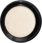Moon Beam Soft Off White Gold Shimmering Satin Pressed Powder Single Vegan Eyeshadow; Talc, Paraben & Cruelty Free