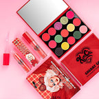 KimChi Chic Cherry Chic Eyeshadow Palette - 12 Ultra Pigmented Shades, Shimmer, Matte & Glitter Finishes, Talc Free & Infused with Vitamin E, Cruelty Free, Sex Kitten, 0.68oz