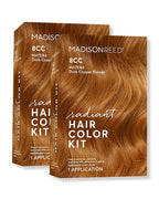 Madison Reed Radiant Hair Color Kit - 8CC Dark Vivid Copper Blonde (Matera Marigold) Vivid Color Permanent Hair Dye, PPD-Free & Ammonia-Free, 2 Pack