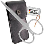 3 Swords Germany - brand quality STAINLESS STEEL CURVED CUTICLE SCISSORS (1 PIECE) with round tips for DIABETICS - manicure pedicure - nail care by 3 Swords - Made in Germany