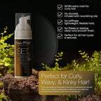 HairPlay Set #3 Hair Foam Mousse - Extra Hold Styling Foam for Frizz Control - Hair Mousse for Curls - Curl Defining Volumizing Mousse for Wavy Hair - 2 Fl Oz