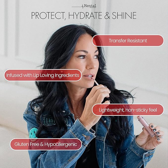 Hydrating Pink Tinted Lip Gloss – Weightless Formula with Soft Luminous Finish & Smooth Color Payoff - Non-Sticky Lip gloss for Women for Long-Wear & Buildable Pigment – 0.11 Fl Oz.