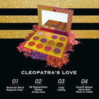 EBIN NEW YORK Cleopatra's Love - Secret of Pharaoh Eyeshadow Palette, Highly Pigmented and Blendable, Cruelty-Free, Long-Lasting Matte & Shimmer