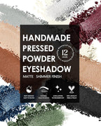 Single White Eyeshadow Handmade Goth Eye Sahdow Makeup Palette for Halloween Pigmented Long Lasting White Matte Eyeshadow-1White