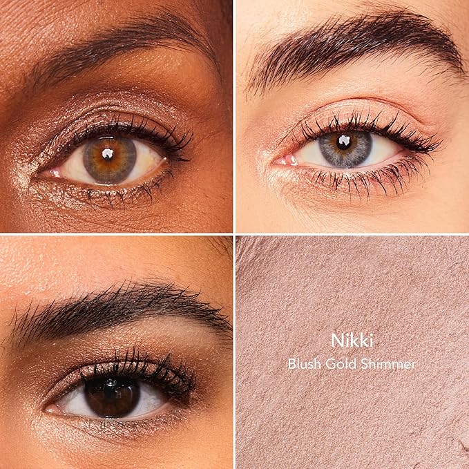 Thrive Causemetics Brilliant Eye Brightener Eyeshadow Stick Bundle for Blue Eyes, 3 Shades, Waterproof & Crease Proof Cream to Powder Long Lasting Formula, 3 Shadow Sticks & Confetti Makeup Bag