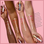 REVLON Super Lustrous Glimmer Gloss, Non-Sticky Lip Gloss, High-Shine Finish, Plant-Based Glitter, 001 Diamond Drama, 0.13 fl oz