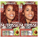Garnier Hair Color Nutrisse Ultra Color Nourishing Creme, RC1 Medium Intense Copper Red (Terracotta Chili) Permanent Hair Dye, 2 Count (Packaging May Vary)