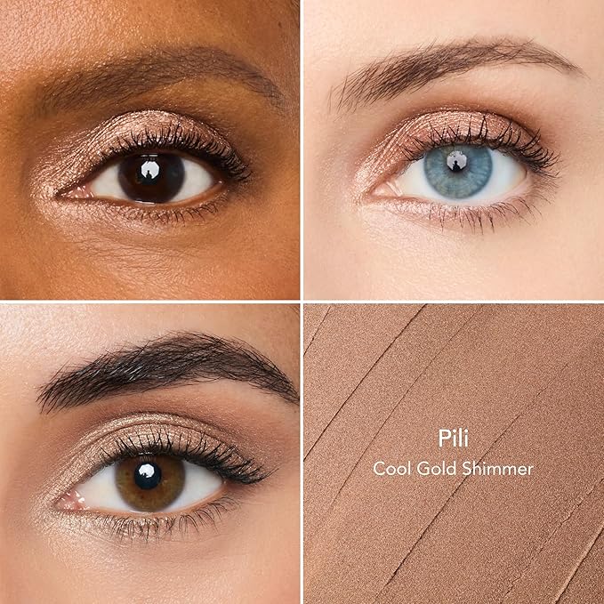 Thrive Causemetics Brilliant Eye Brightener Eyeshadow Stick Bundle for Hazel Eyes, 3 Shades, Waterproof & Crease Proof Cream to Powder Long Lasting Formula, 3 Shadow Sticks & Confetti Makeup Bag