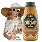 Kiss My Coconut - Tanning Bed Lotion, Skin Softening Golden Tan Intensifier with Coconut Milk & Cocoa Butter, No Bronzer, Unisex Hydrating Indoor/Outdoor Accelerator by Elegant Sun