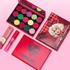 KimChi Chic Cherry Chic Eyeshadow Palette - 12 Ultra Pigmented Shades, Shimmer, Matte & Glitter Finishes, Talc Free & Infused with Vitamin E, Cruelty Free, Sex Kitten, 0.68oz