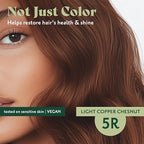 Herbatint Permanent Hair Dye For Women - 5R Light Copper Chestnut - For Up To 100% Gray Coverage of Resistant Gray Hair - Ammonia-Free, Alcohol-Free & Vegan - Salon Influenced Hair Color 5.75 ...