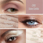 FV Waterproof Eyeshadow Stick Duo,Long-Lasting Cream Eye Shadow Makeup Sets, High Pigmented Eyeshadow Pencil with Matte & Shimmer Finish, Natural Look (Rose & Champagne)