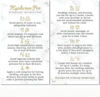 100 Pack - Premium Hyaluron Pen Lip Filler Aftercare Instructions Card 2 x 3.5" Accessories Supplies Kit Care - HP22A100_N